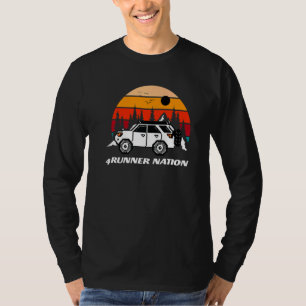 4ランナーネーション5世伝統レトロサンセットビベス Tシャツ