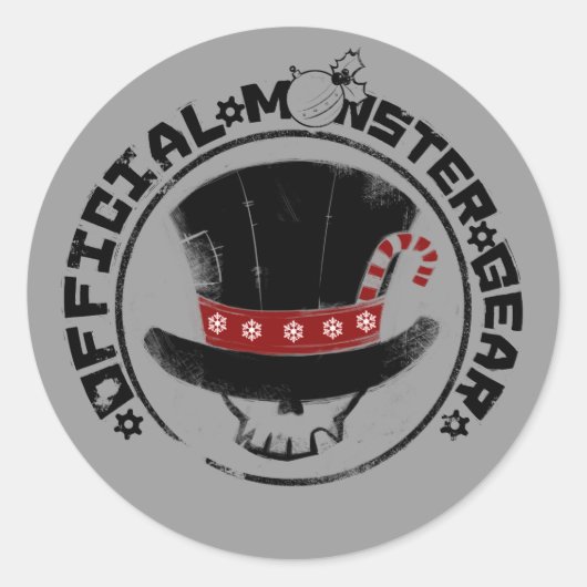 4リトルモンスターズ – アンディ・ホリディロゴ ラウンドシール (正面)