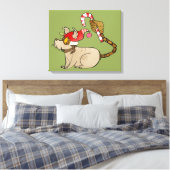 4リトルモンスターズ – テスラホリデーロゴ キャンバスプリント (インサイチュ (寝室))