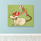 4リトルモンスターズ – テスラホリデーロゴ キャンバスプリント (インサイチュ (ウッドフロア))