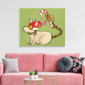 4リトルモンスターズ – テスラホリデーロゴ キャンバスプリント (インサイチュ (リビング))