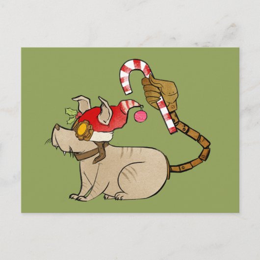 4リトルモンスターズ – テスラホリデーロゴ シーズンポストカード (正面)