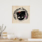 4リトルモンスターズ – マイケル・ホリデー・ロゴ ポスター (キッチン)