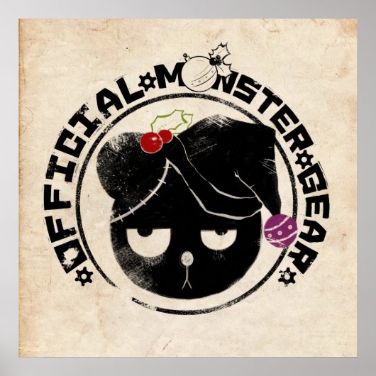 4リトルモンスターズ – マイケル・ホリデー・ロゴ ポスター (正面)