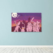 4リトルモンスター – ナイトミュージック キャンバスプリント (インサイチュ (ウッドフロア))