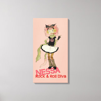 4リトルモンスター – ネッサ キャンバスプリント