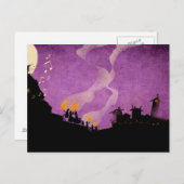 4リトルモンスター – ハロウィーンナイト ポストカード (正面/裏面)