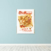 4リトルモンスター – 家をロックしよう キャンバスプリント (インサイチュ (ウッドフロア))