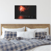 4リングオレンジ キャンバスプリント (インサイチュ (寝室))