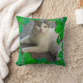 4リーフクローバーフレーム+写真 クッション (ブランケット)