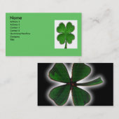 4リーフクローバープロファイルカード 名刺 (正面/裏面)