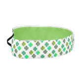 4リーフクローバー模様（白） アスレチックヘッドバンド (左)