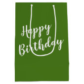 4リーフクローバー誕生日 ミディアムペーパーバッグ (裏面)