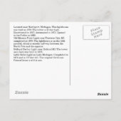 4レイクミシガンライトハウスリートはがき ポストカード (裏面)