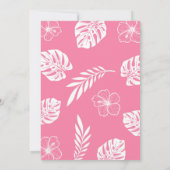 4レトロ4thプール誕生日パーティーにスプラッシュ 招待状 (裏面)