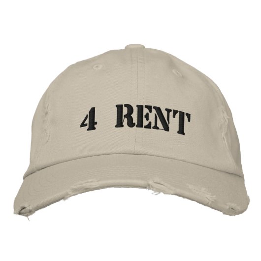 4レント 刺繍入りキャップ (正面)