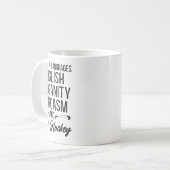 4ヶ国語 英語 悪口 フィールドホッケー コーヒーマグカップ (正面左)