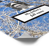 4世代の葉なしツリー家族の木の写真 ポスター (角)