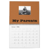 4世代フォトファミリーツリーカレンダー カレンダー (1月 2026)