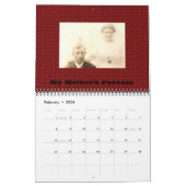 4世代フォトファミリーツリーカレンダー カレンダー (2月 2026)