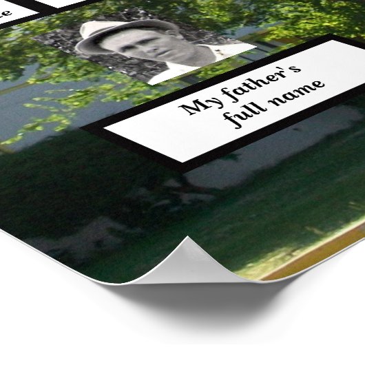 4世代夏期エルムファミリーツリーの写真 ポスター (角)