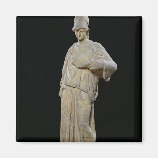 4世紀のローマのコピーを持つスイスのアテナ マグネット (正面)