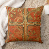 4中国趣味の赤いラッカーが付いている戸棚はeにパネルをはめます クッション (ブランケット)