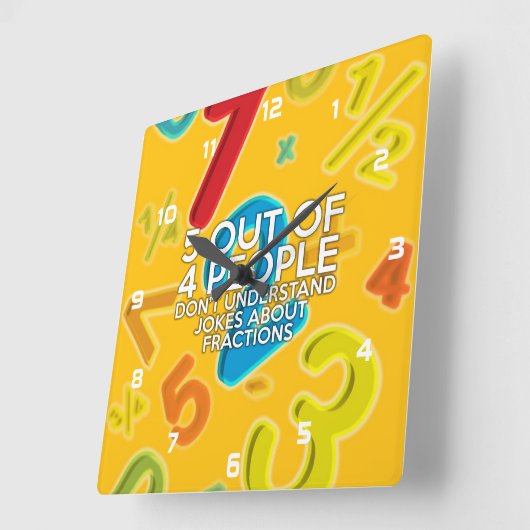 4人に5人が支持する スクエア壁時計 (傾斜)