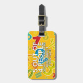 4人のうち5人の数学のジョーク ラゲッジタグ (正面縦)