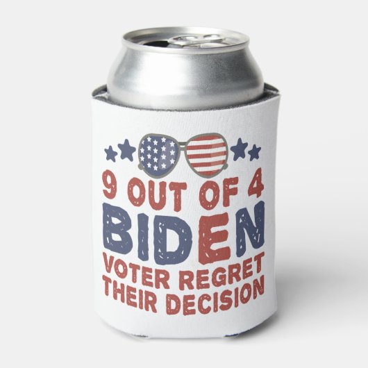 4人のうち9人のバイデン氏有権者が自分の決断を後悔している 缶クーラー (缶正面)