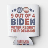 4人のうち9人のバイデン氏有権者が自分の決断を後悔している 缶クーラー (裏面)