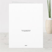 4人のおもしろいゴルファー漫画イラストレーション カード (裏面)