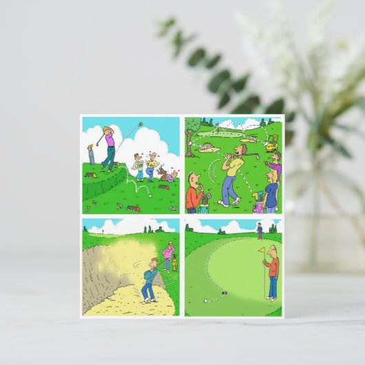 4人のおもしろいゴルファー (スタンド正面)