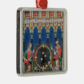 4人のアラビアバックギャモンプレーヤー メタルオーナメント (右)