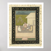 4人のイスラム教徒の神聖な男性が外で瞑想に座っている ポスター (正面)