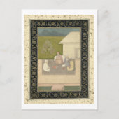 4人のイスラム教徒の神聖な男性が外で瞑想に座っている ポストカード (正面)