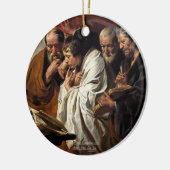 4人のエヴァンゲリストはマタイ・マーク・ルーク・ジョン セラミックオーナメント (左)