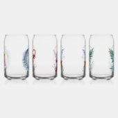 4人のクリスマス妖精のセット陽気なクリスマス ガラス缶 (左)