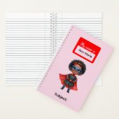 4人のスーパーヒーロー少女のための文房具 ノートブック (内側)