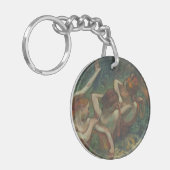 4人のダンサー、印象派絵を描家、エドガー・デガ キーホルダー (正面左)