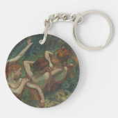 4人のダンサー、印象派絵を描家、エドガー・デガ キーホルダー (裏面)