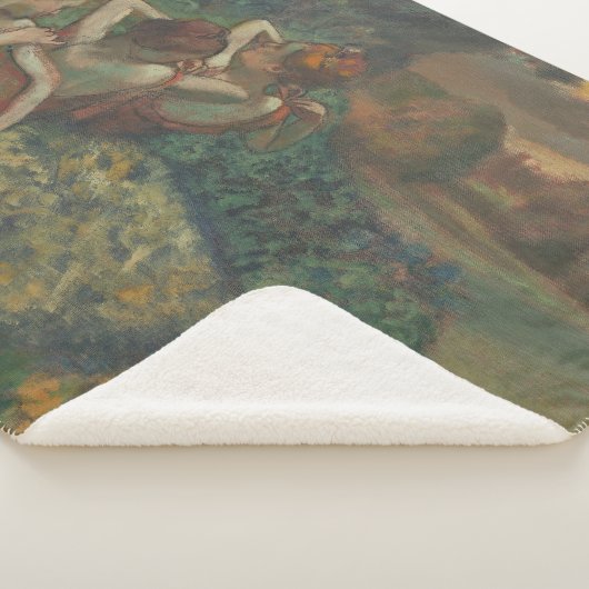 4人のダンサー、印象派絵を描家、エドガー・デガ シェルパブランケット (3/4)