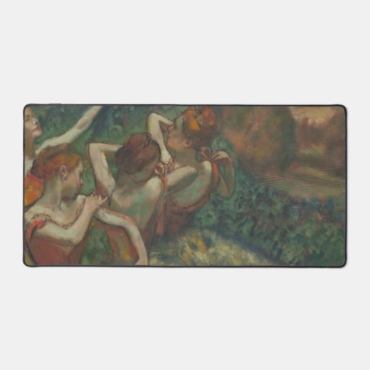 4人のダンサー、印象派絵を描家、エドガー・デガ デスクマット (正面)