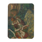 4人のダンサー、印象派絵を描家、エドガー・デガ マグネット (縦)