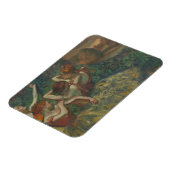 4人のダンサー、印象派絵を描家、エドガー・デガ マグネット (左側)