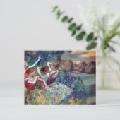 4人のダンサーBallerinasエドガー・デガ ポストカード (スタンド正面)