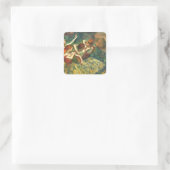 4人のダンサーEdgar Degas スクエアシール (バッグ)