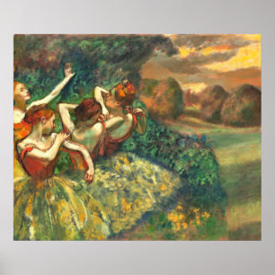 4人のダンサーEdgar Degas ポスター