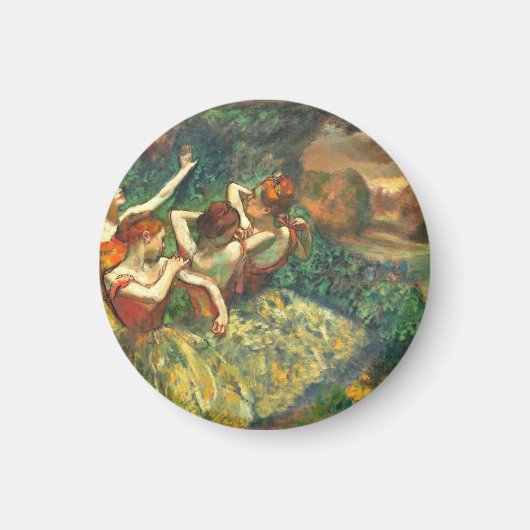 4人のダンサーEdgar Degas マグネット (正面)