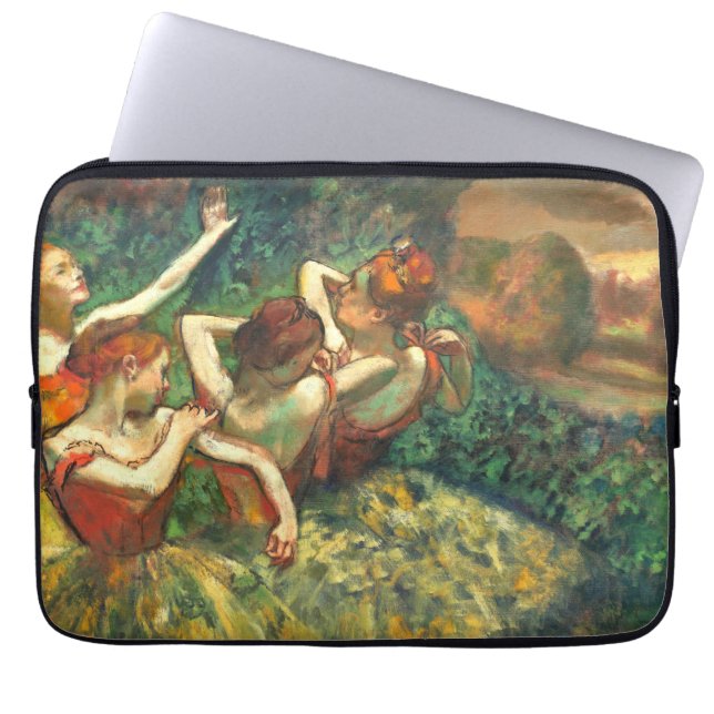 4人のダンサーEdgar Degas ラップトップスリーブ (正面)